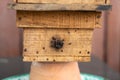 Wooden crates for stingless beehive Royalty Free Stock Photo
