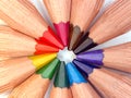 Wooden crayons Royalty Free Stock Photo