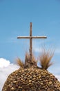 Wooden cross atop