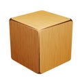 Wooden cube. box