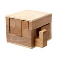 Wooden cube puzzle Royalty Free Stock Photo