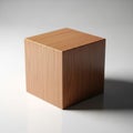 The simplicity of the cube highlights its geometric shape and texture Royalty Free Stock Photo