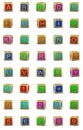 Wooden cubes letters