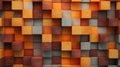 wooden cubes stacked abstractly, set against a backdrop of colorful wood texture