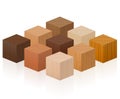 Wooden Cubes Wood Samples Textures