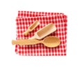 Picnic Table Cloth, Checkered Napkin, Red White Tablecloth, Kitchen Towel, Restaurant Dishcloth Royalty Free Stock Photo