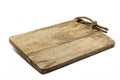 A wooden cutting board