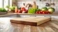 The wooden cutting board.AI generated image Royalty Free Stock Photo