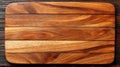 Wooden cutting board with a smooth surface and natural grain pattern Royalty Free Stock Photo