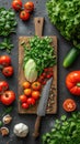 A wooden cutting board Royalty Free Stock Photo