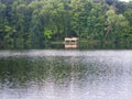 Wooden deck at Hudson springs park Royalty Free Stock Photo