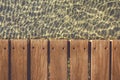 Wooden deck over the Mediterranean sea in Saint Tropez in south of France