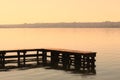 The wooden deck at Paranoa Lake