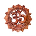 Wooden decoration om isolated