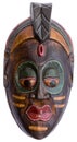 Wooden decorative mask Royalty Free Stock Photo