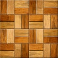 Wooden decorative tiles - cassette floor - Continuous replication