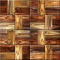 Wooden decorative tiles - cassette floor - Continuous replication