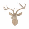 Wooden Deer Head