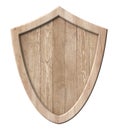 Wooden defense protection shield board made of natural wood with bright frame