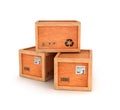 Wooden delivery boxes