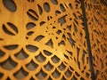 Wooden designed wall, interiors, beautiful Royalty Free Stock Photo