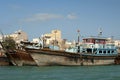 Wooden Dhow merchant ships