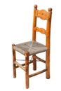 Wooden dining chair rustic style