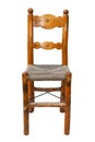 Wooden dining chair rustic style