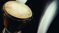 Wooden Djembe Closeup