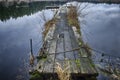 Wooden Dock on Egg Lake Royalty Free Stock Photo