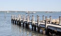 Wooden Dock in Mandurah, Western Australia Royalty Free Stock Photo