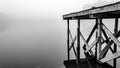 A wooden dock over Lake Dow.