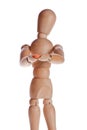 wooden doll or mannequin man from Ikea gestalta. Royalty Free Stock Photo