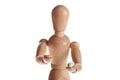 wooden doll or mannequin man from Ikea gestalta. Royalty Free Stock Photo