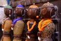 Wooden dolls with beeds, Essaouira port