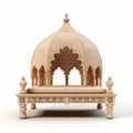 Realistic 3d Render Of Beige Ottoman Era Hutch Royalty Free Stock Photo