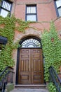 Wooden door, Boston Royalty Free Stock Photo