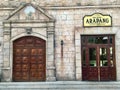 Wooden door exterior of European style house