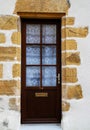 Wooden door in france Royalty Free Stock Photo