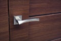 Wooden door handle Royalty Free Stock Photo