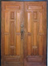 Wooden door of the house.