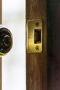 Wooden Door Keyway Entry Royalty Free Stock Photo