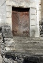 Wooden door of old castle Royalty Free Stock Photo