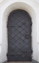 The wooden door of the orthodox church of the seventeenth century Royalty Free Stock Photo