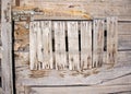 Wooden door with Rusty Nails and Latch Royalty Free Stock Photo