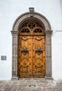 Wooden door of the Sagrario church