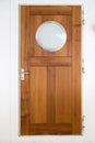 Wooden door on ship