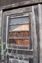 weathered old wooden door Royalty Free Stock Photo