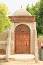 Wooden door to wealthy house in Marsa Alam