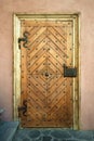 Wooden Door Of Traditional Architecture In Romania Royalty Free Stock Photo